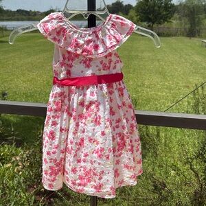 Laura Ashley pink flower Dress - 100% cotton - size 2T NWOT
